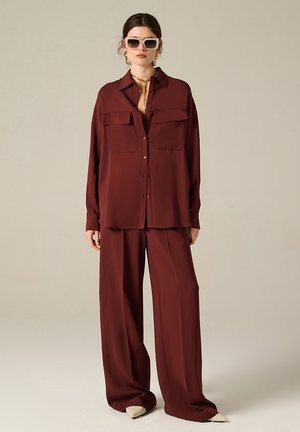 WIDE-LEG - Pantaloni - brown