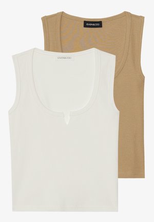 Even&Odd 2 PACK - Tops - off-white/beige