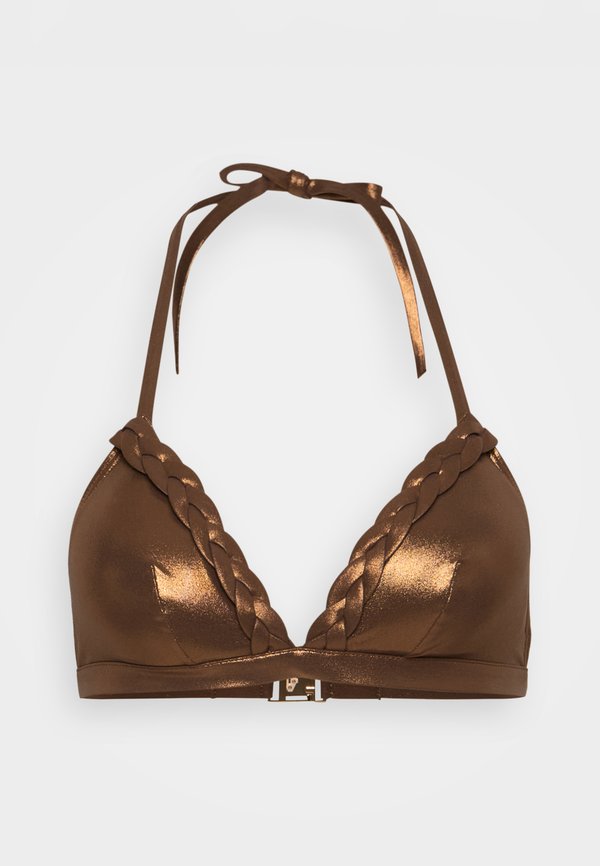 WIREFREE TRIANGLE SPACER - Bikini top - shadow bronze4