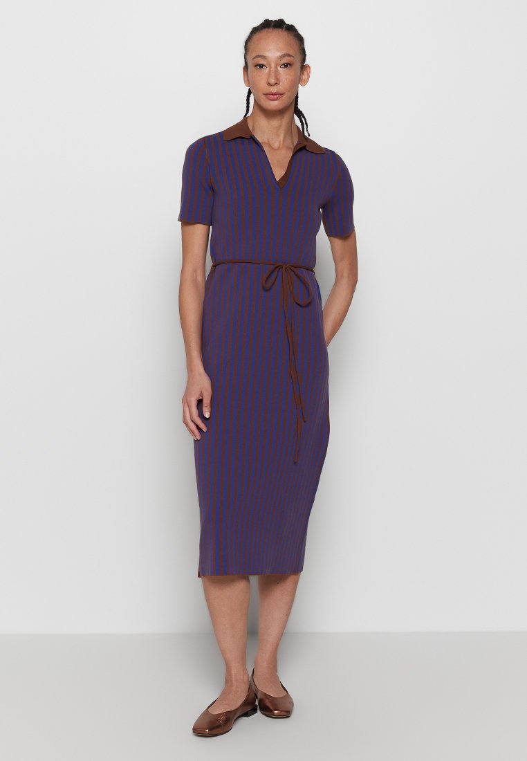 TORY BURCH Gebreide jurk blauw