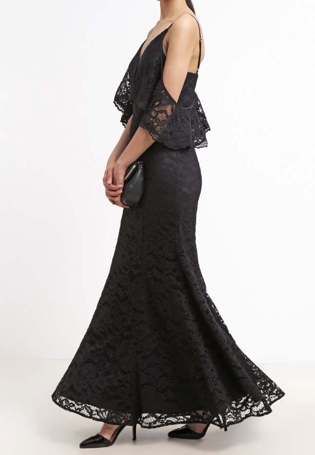 chinese dress ladies Zana One Shoulder Maxi Dress with Lace Back