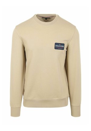 Tommy Hilfiger, TOMMY HILFIGER SWEATER ROUNDEL LOGO BEIGE - Sweater - beige