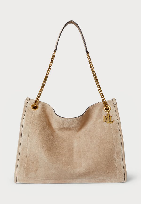 SUEDE LARGE BRADLEY SHOPPER TOTE BAG - Handbag - sand dune