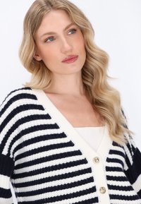 DreiMaster Kardigán - navy offwhite