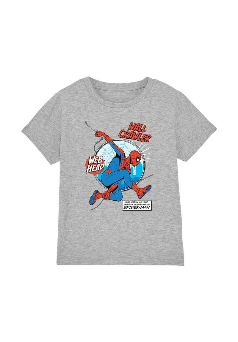 Marvel T-shirt print grijs gemêleerd