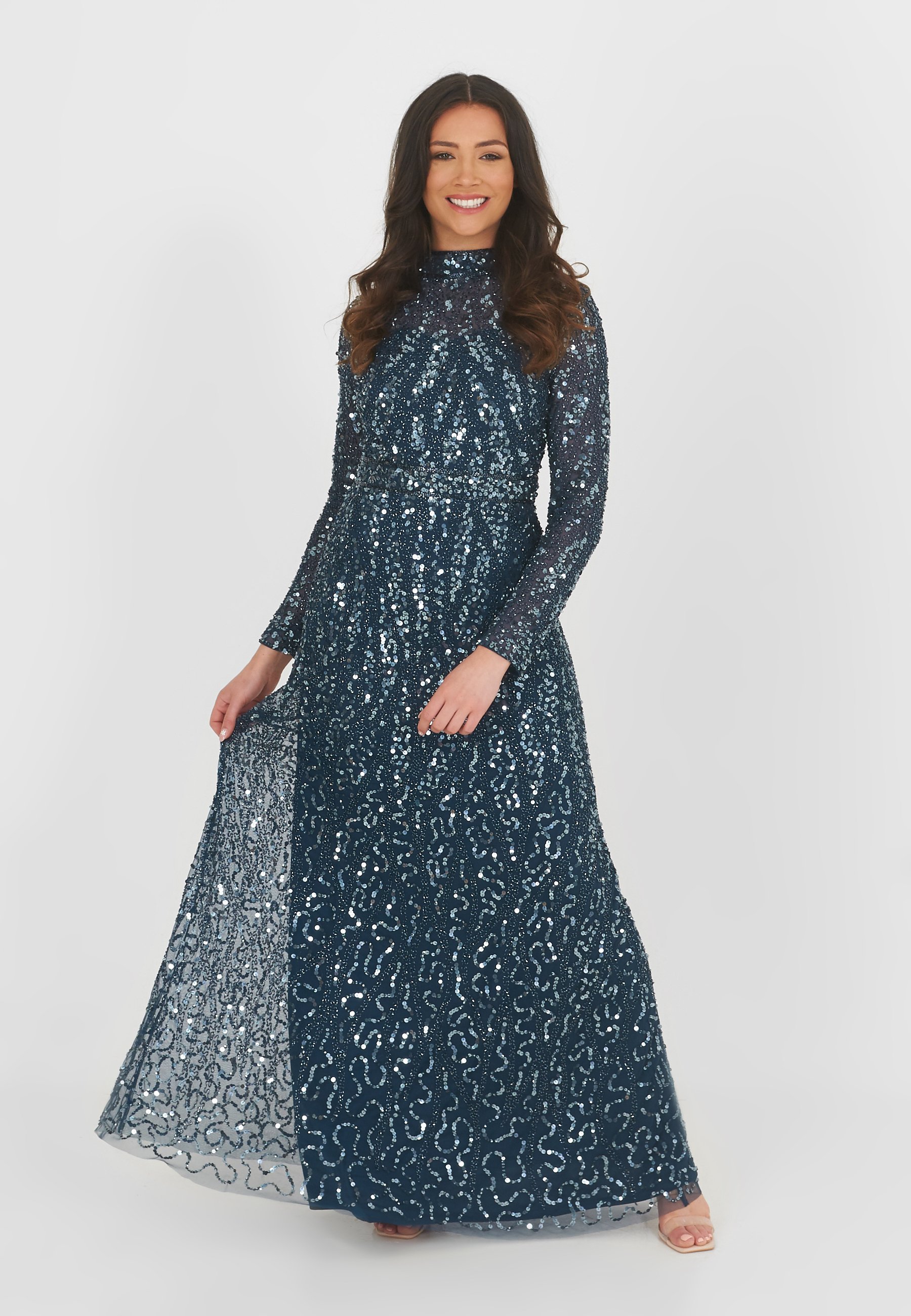 modest cocktail dress Primavera 13160 Modest Semi-Formal Dress Rose / 6 main image 0