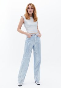 OXXO CREW NECK - T-shirt basic - silver