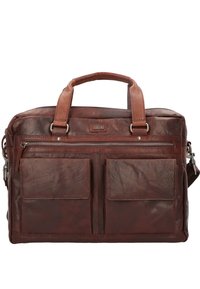 Spikes & Sparrow SPIKES & SPARROW AKTENTASCHE LEDER 41 CM LAPTOPFACH - Aktetas - darkbrown
