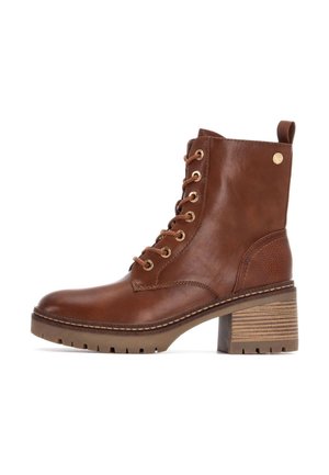 Botines con cordones - camel