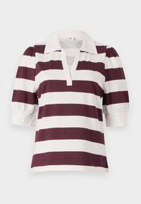 JDYDITTE V NECK - Polosärk - cloud dancer/wine tasting