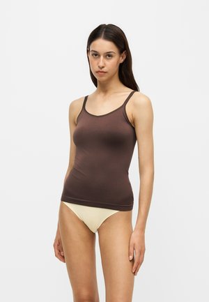Pieces PCPLAIN UNDERWEAR TOP NOOS BC - Camiseta interior - hot fudge
