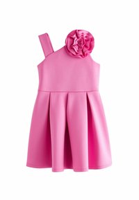 Next ASYMMETRIC REGULAR FIT - Kokteilikleit/peokleit - pink flower corsage