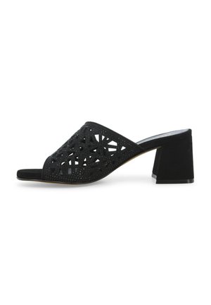 Ciabattine con tacco - nero
