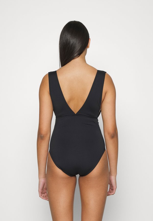 ICONIC SOLIDS BELTED SURPLICE PLUNGE ONEPIECE - Swimsuit2