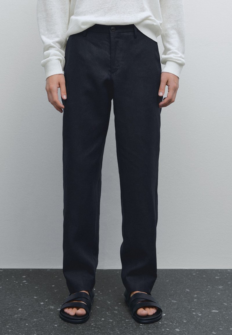 Massimo Dutti - Trousers - dark blue, Enlarge
