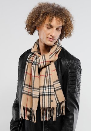 FRAAS, PLAID KARO - Scarf - camel