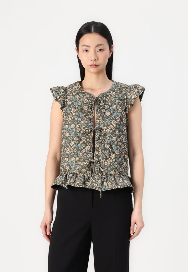 VMJANE FRILL VEST - Waistcoat - capers