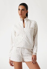 Guess - Felpa con zip - mehrfarbig beige Immagine in miniatura 1