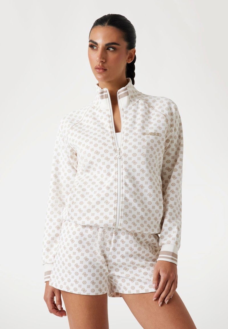 Guess - Felpa con zip - mehrfarbig beige, Ingrandire
