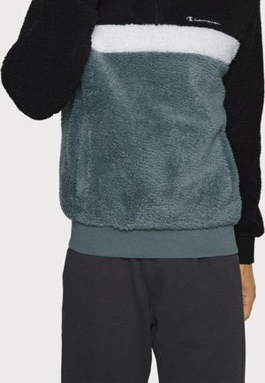 HALF ZIP - Fleece trui - blue-grey/black