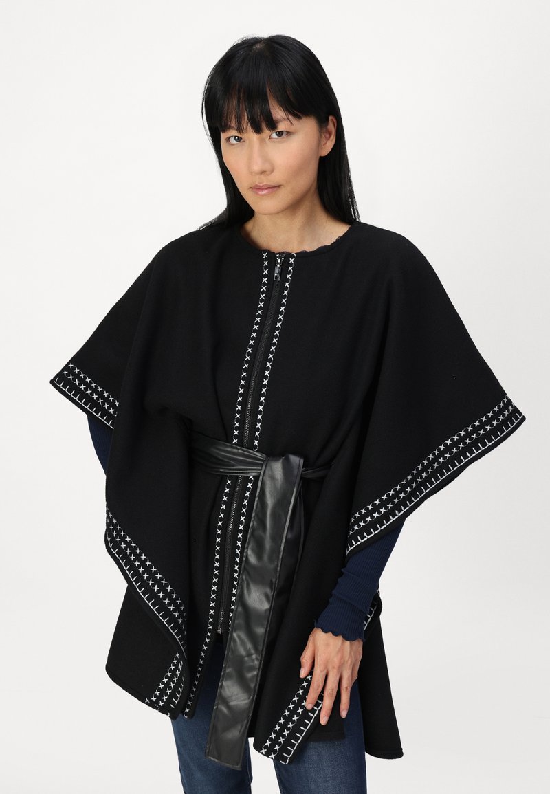 Poncho Femme Desigual Wolgery Milan – Style Bohème Et Confortable – Pour Toutes Les Occasions