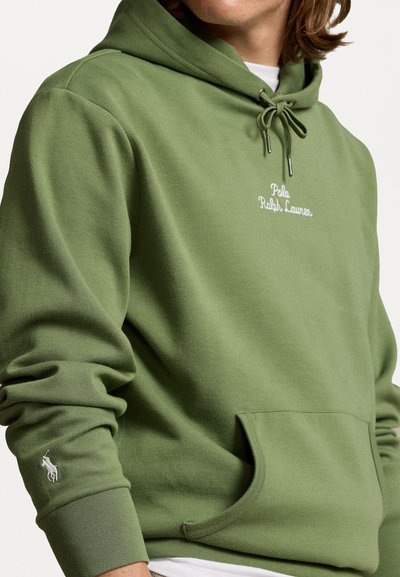 Polo Ralph Lauren LOGO DOUBLE KNIT HOODIE - Hoodie - cargo green