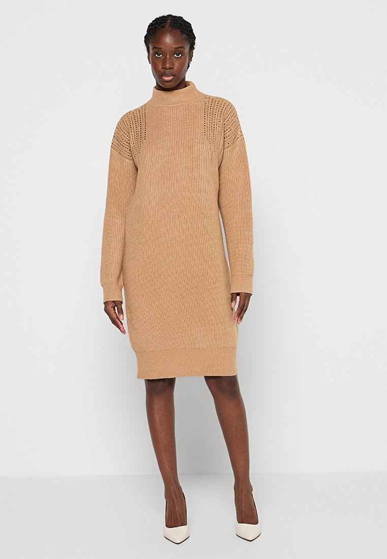 Apart Gebreide jurk cognac