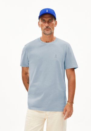 ARMEDANGELS MAARKOS GMT DYE - T-shirt basic - pigment blue washed