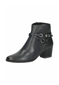 Caprice Cowboy/biker ankle boot - ocean nappa