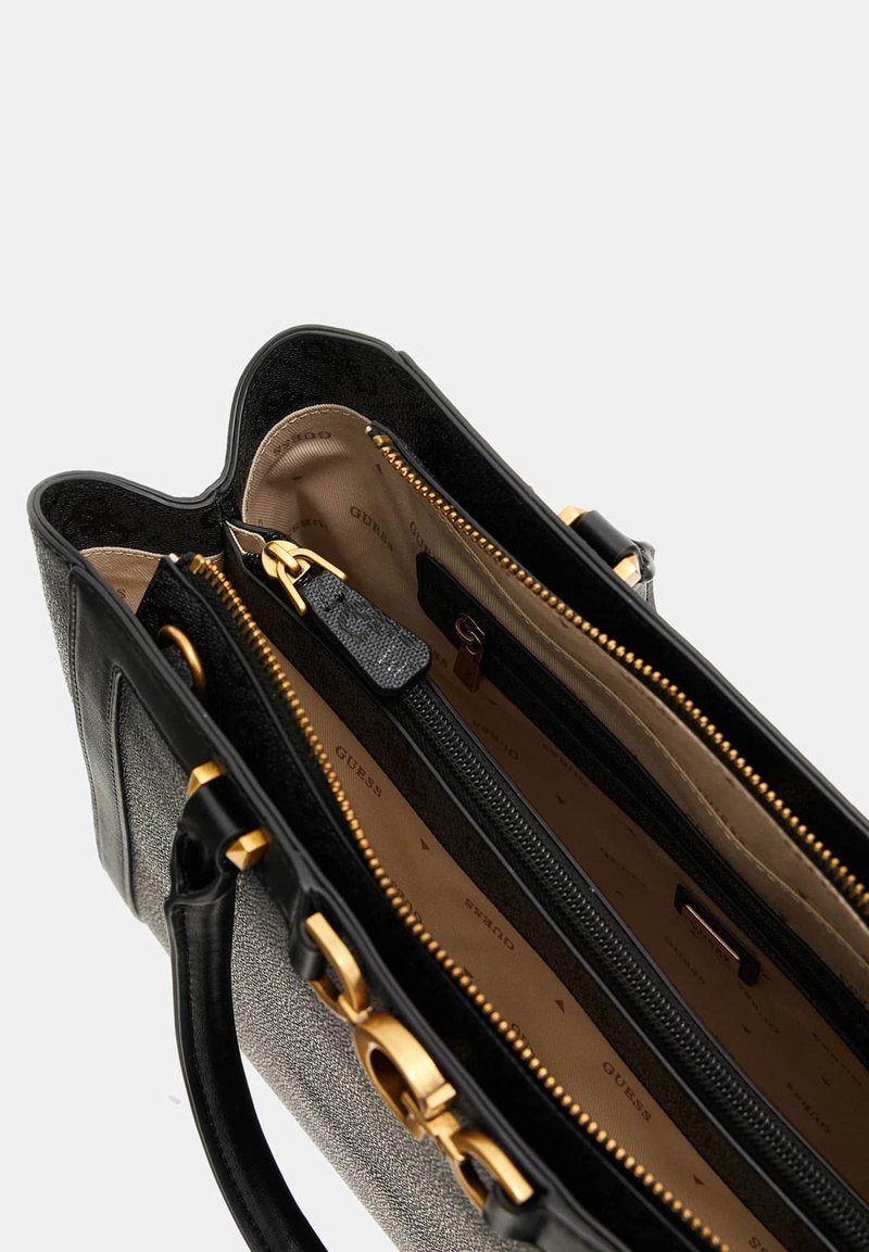 Borsa Guess Dagan Satchel 4G Logo Coal - Nuova Con Etichette, Fatta In Italia