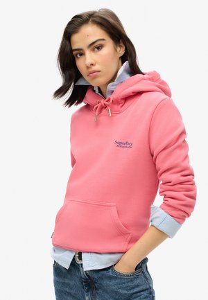 ESSENTIAL LOGO - Jersey con capucha - camping pink