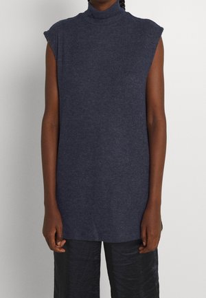 Pieces Top - dark blue