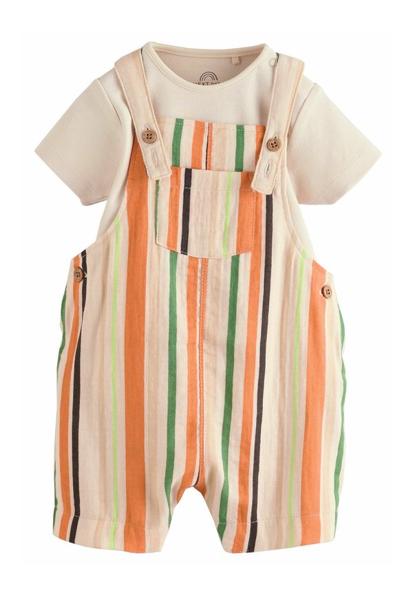 REGULAR FIT SET - Body - rust stripe