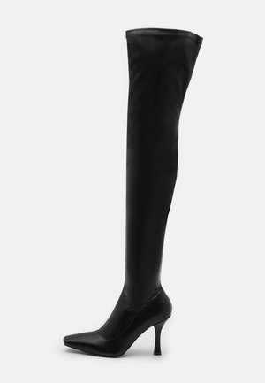 OPYUM - Overknees - black