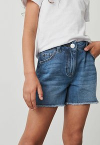 Next FRAYED EDGE - Jeansshorts - blue