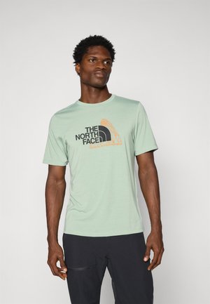 The North Face MOUNTAIN FOUNDATION TEE GRAPHIC - T-shirt de sport - slate moss