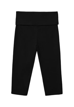 Stradivarius, WIDE-WAIST CAPRIS 07312500 - Shorts - black