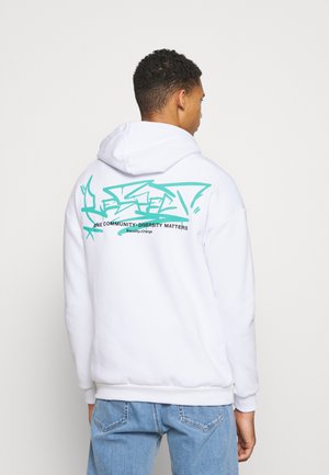 UNISEX - Felpa con cappuccio - white