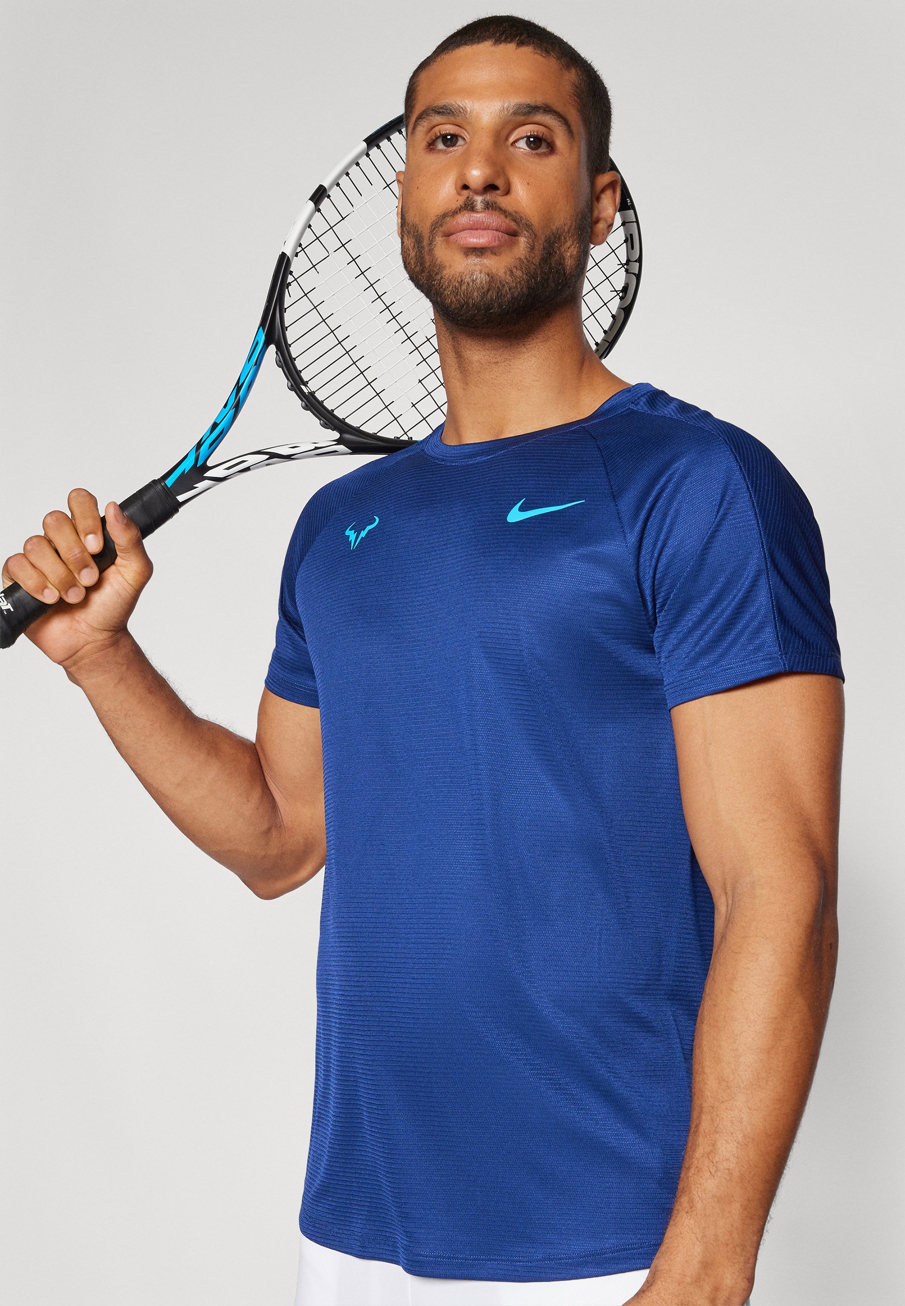 Nike Performance RAFA CHALLENGER - Sport T-Shirt - blue void/laser  blue/blau - Zalando