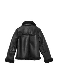 Calliope CHIODO EFFETTO - Giacca in similpelle - nero ultrablack