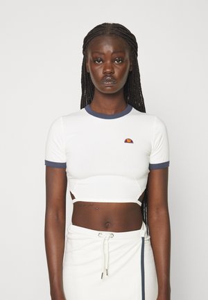 Ellesse Anat Crop T-Shirt Donna - Manica Corta, Girocollo, 100% Cotone - Multicolore
