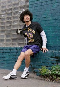 Jordan DIAMOND SHORT - Športové šortky - sky purple/black/sail