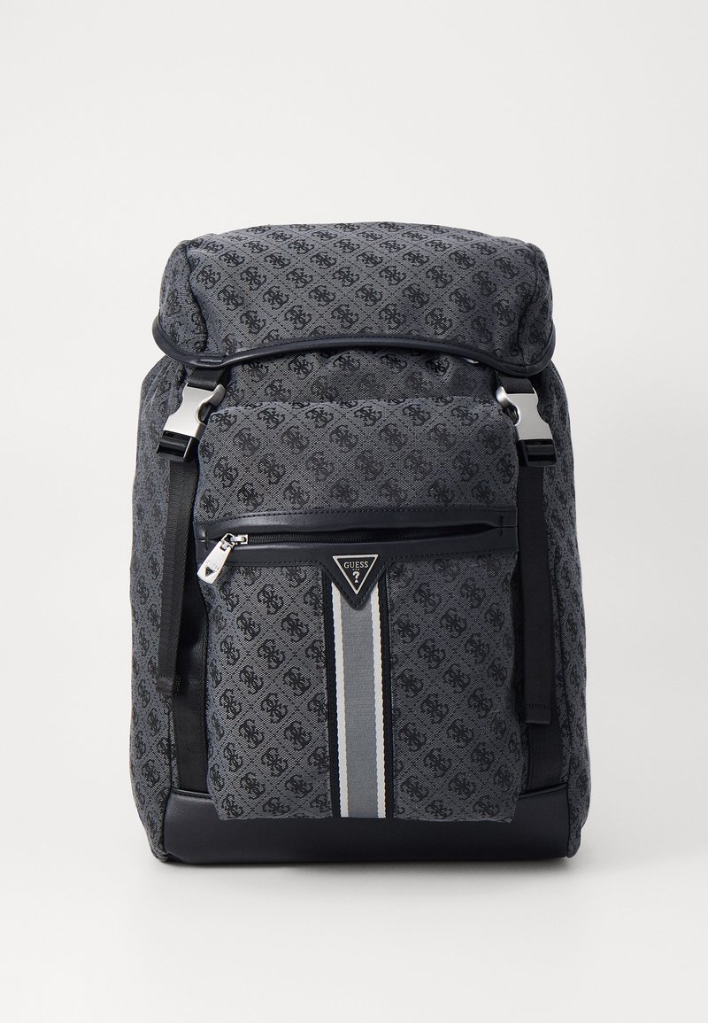 Guess ROMA FLAP BACKPACK - Reppu - coal/black/musta - Zalando.fi