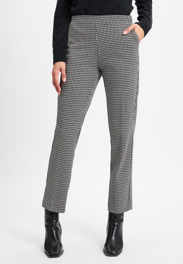 Stoffhose - schwarz beige