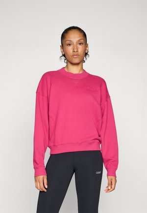 LOGO HIGH NECK PULLOVER - Sportinis megztinis - wild berry