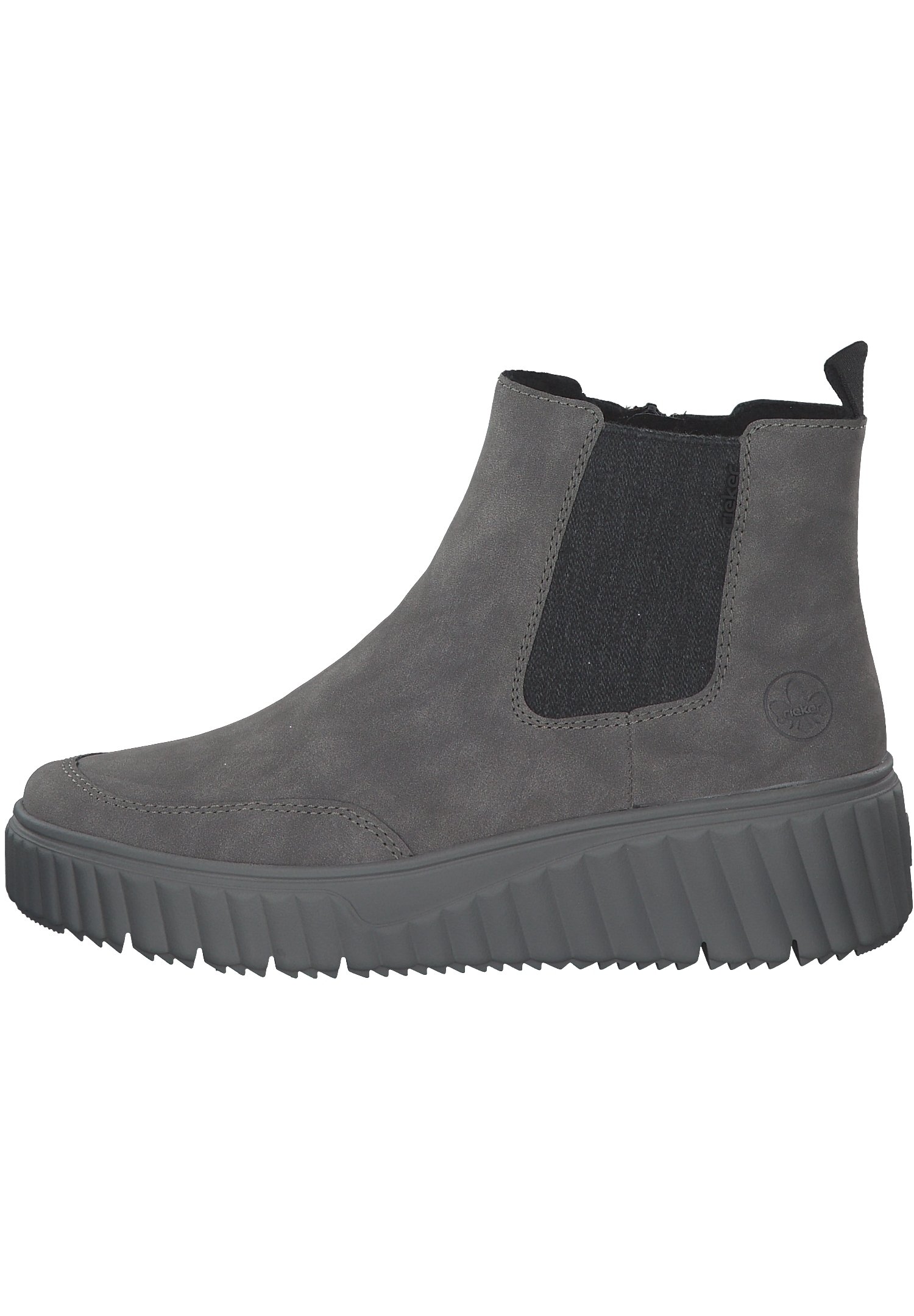 Rieker Platform ankle boots - grey - (Pre-owned) - Zalando.ie