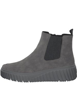Enkellaarsjes met plateauzool - grey
