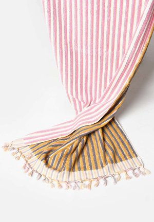 STRIPED - Beach towel - greyyellow