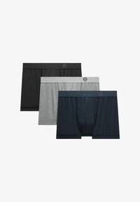 Selezionato, black heathered core medium grey true navy