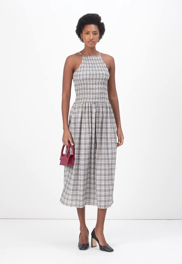 SHIRRED SLEEVELESS MIDI DRESS - Day dress4